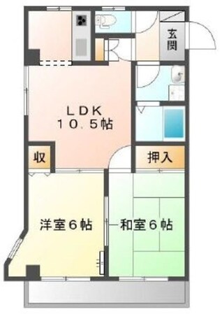 ヤマヒョウＤ館の物件間取画像